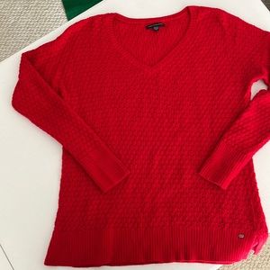 American Eagle red sweater